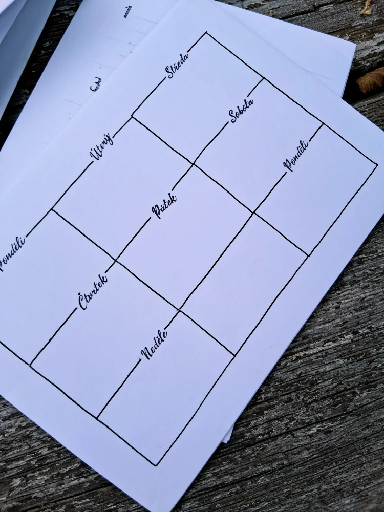 List do diáře univerzální