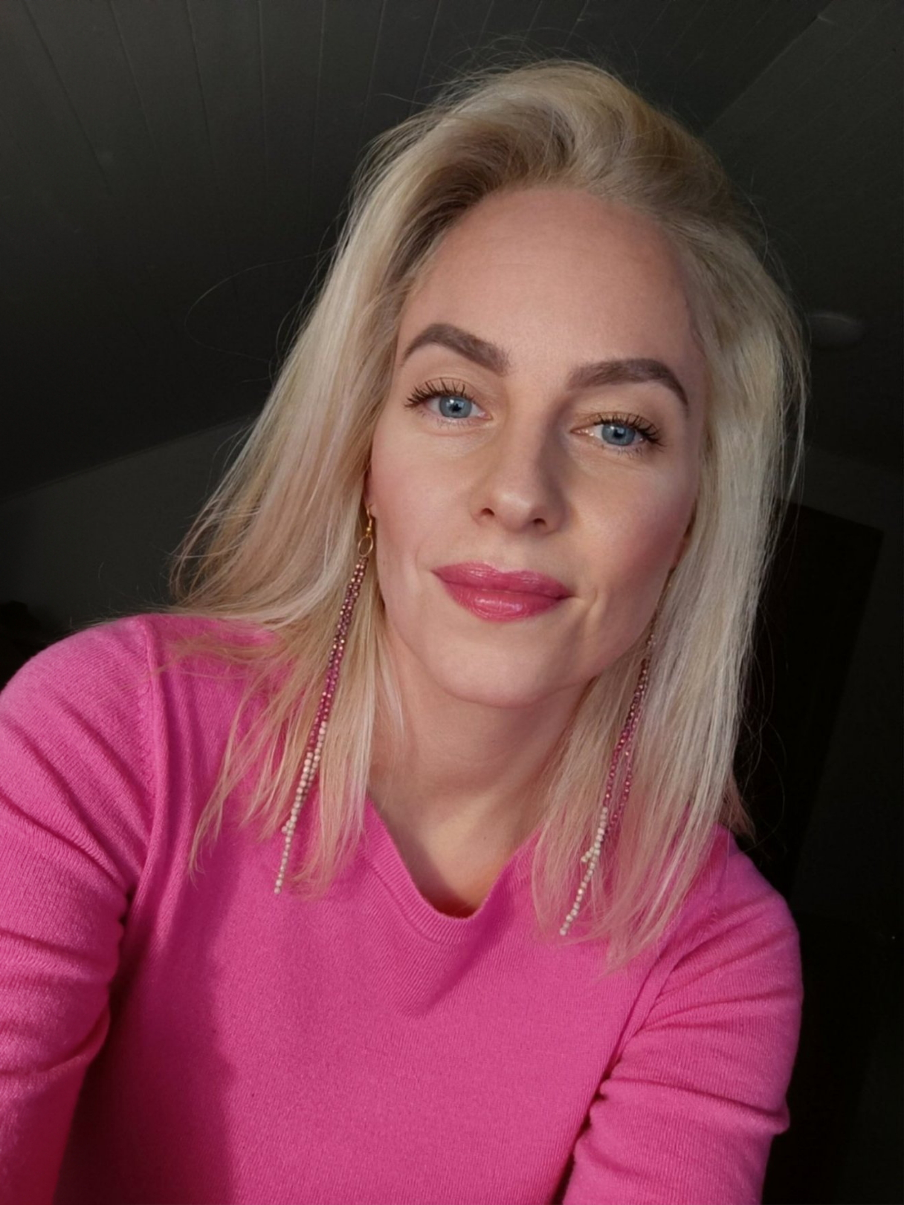 Náušnice Topaz Pink Luster