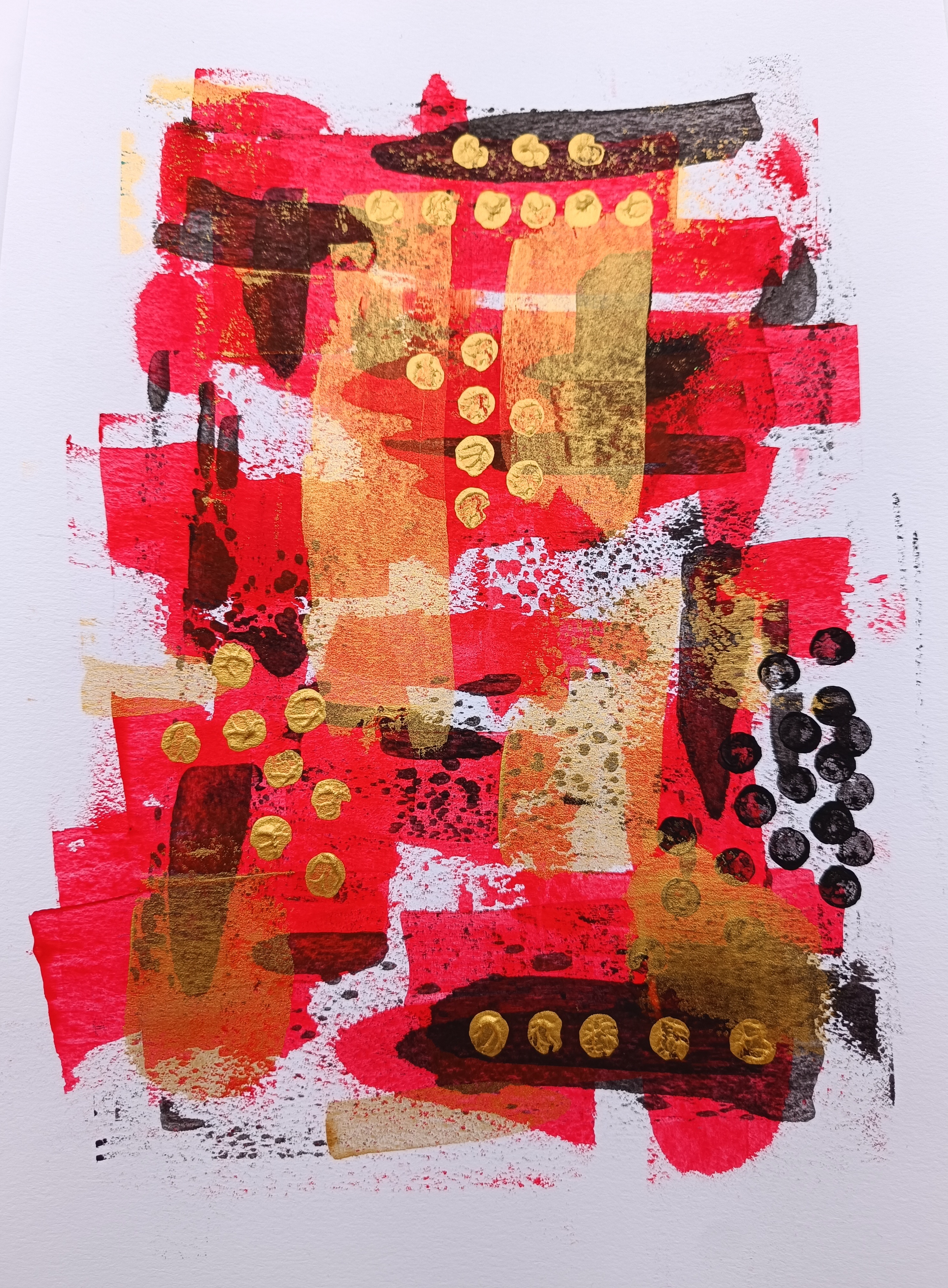 Red, gold and black I.