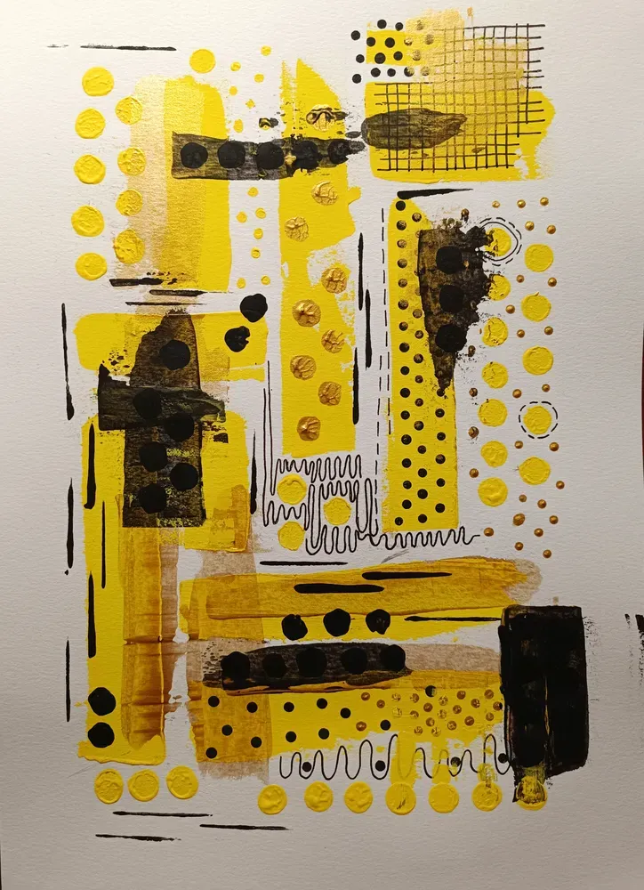 Obrázek yellow and black