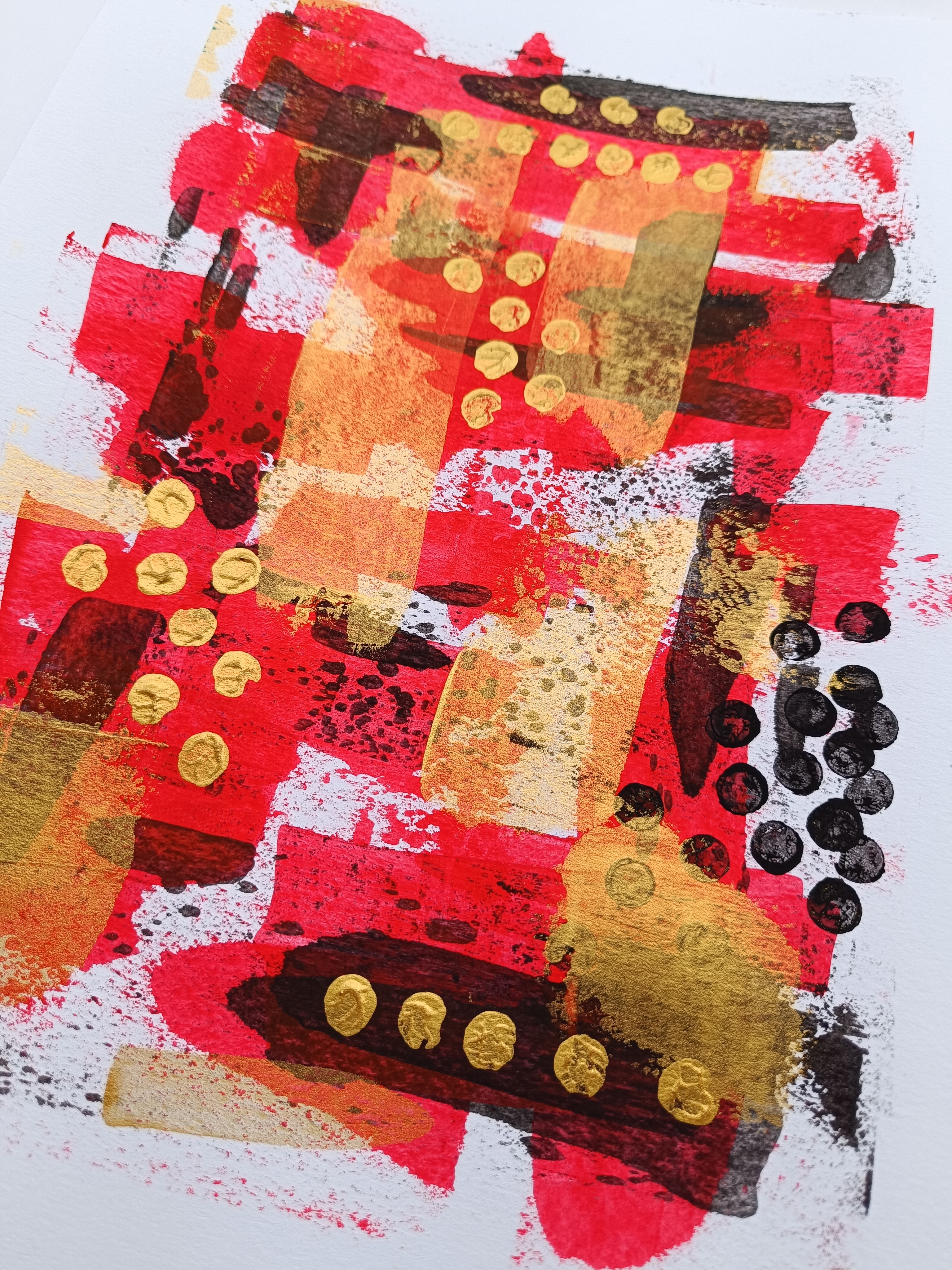 Red, gold and black I.