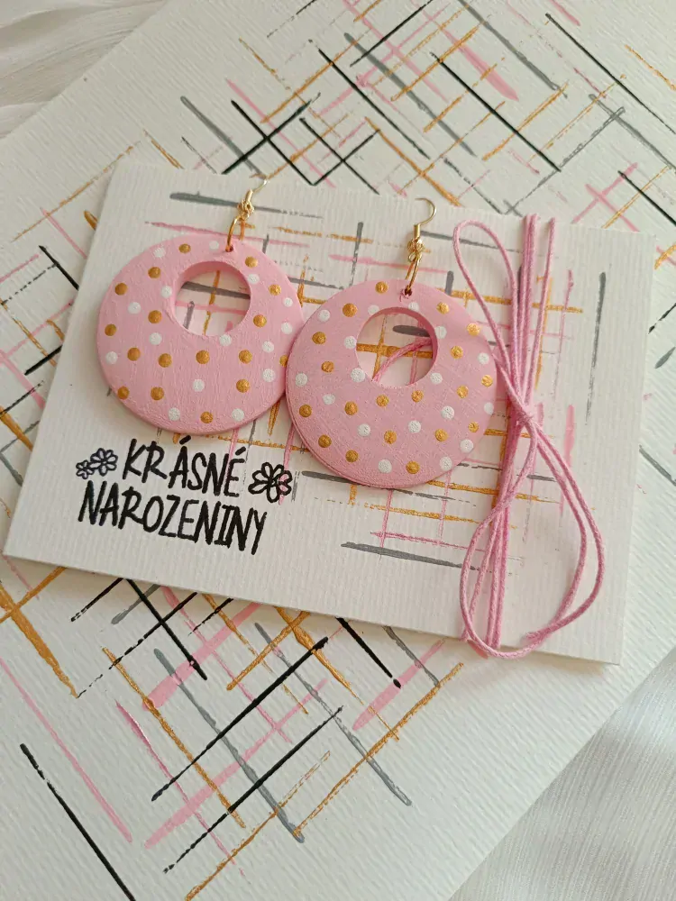 Náušnice donuty pro Aničku