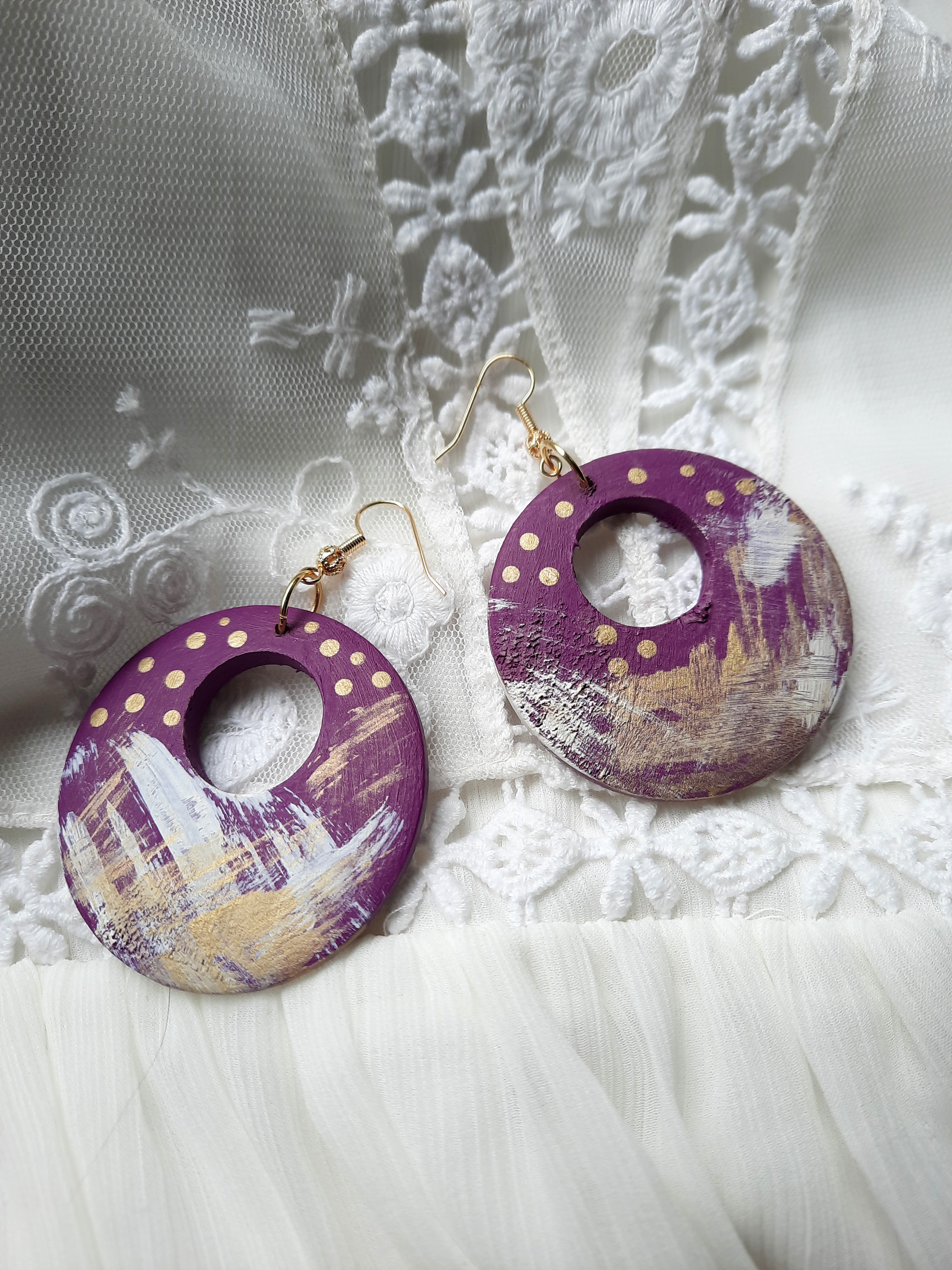 Náušnice donuty