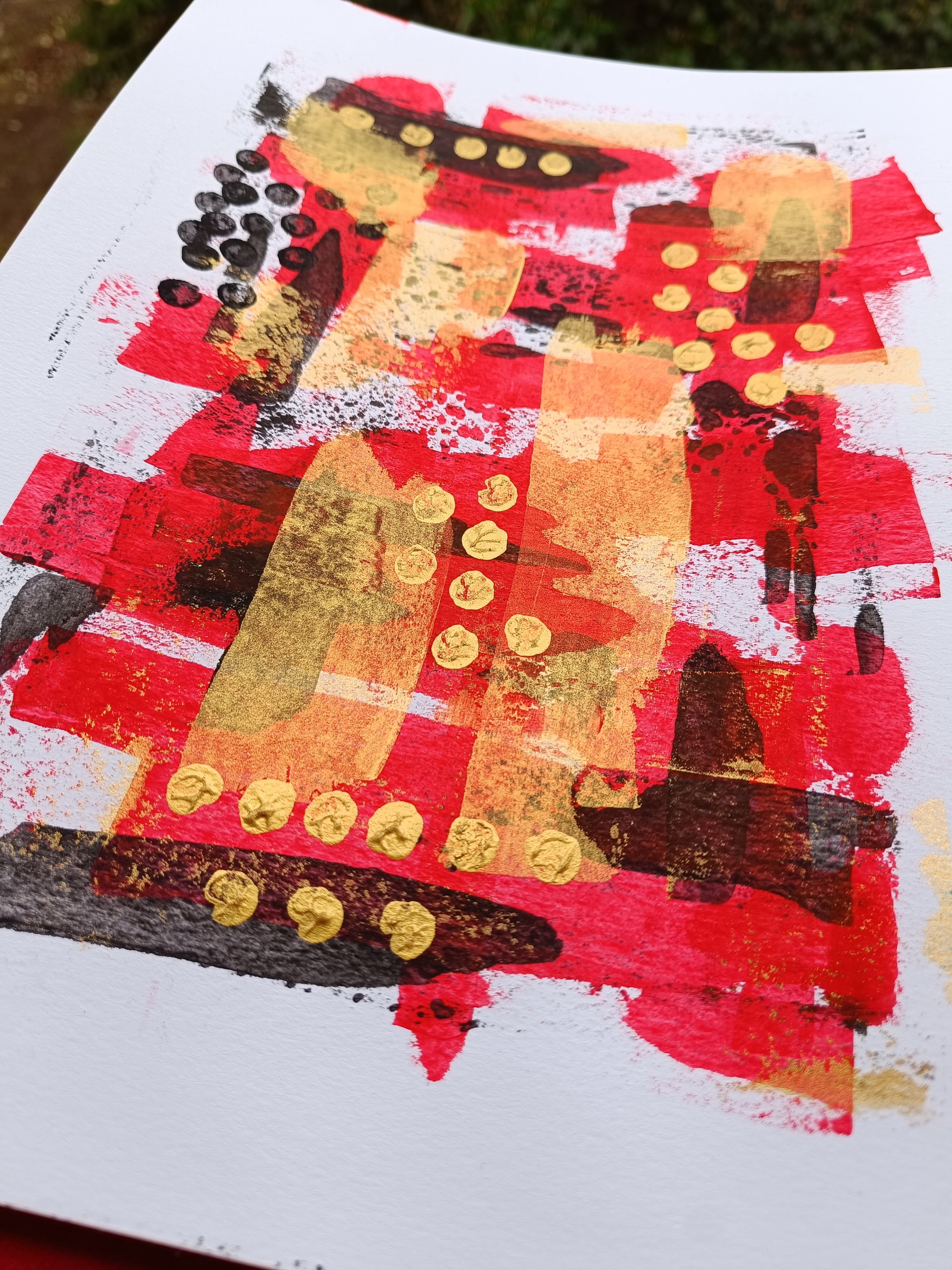 Red, gold and black I.