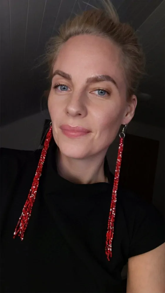 Náušnice z korálků pro Eriku 