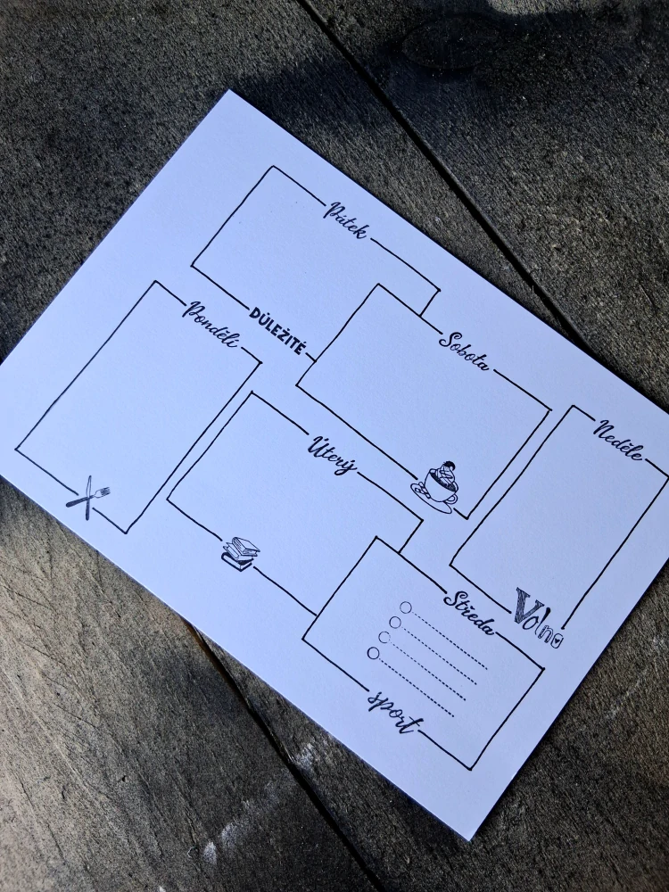 Listy do kreativního diáře A5