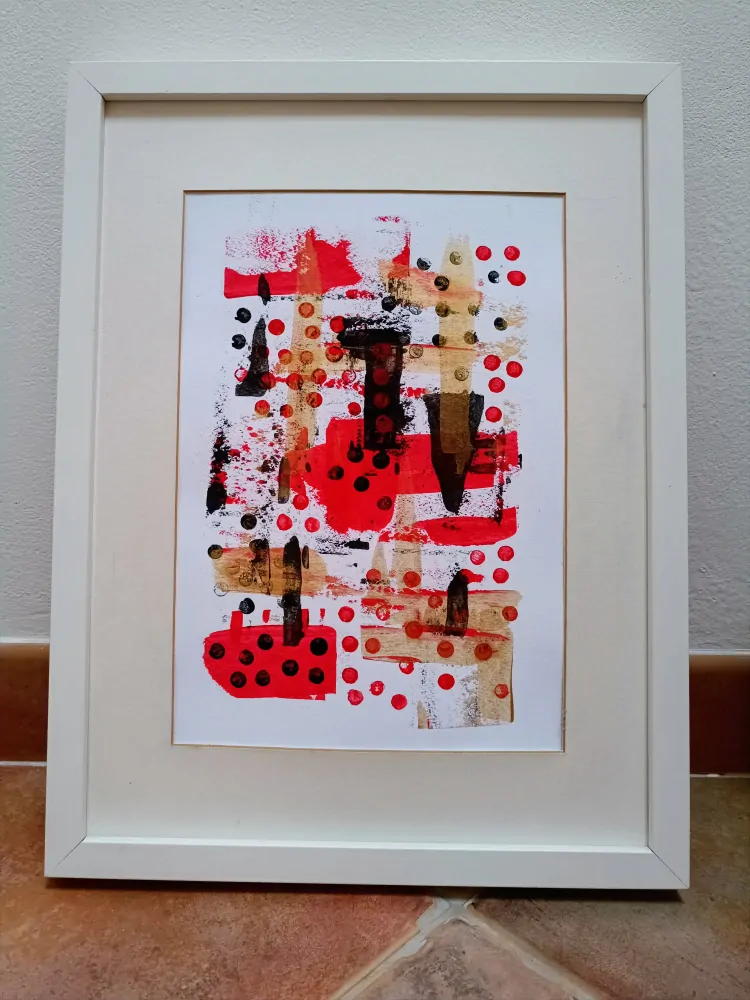 Red, black and gold