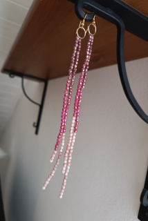 Náušnice Topaz Pink Luster
